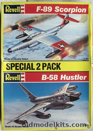 Revell F-89 Scorpion and B-58A Hustler - From old 'S' Molds, 8912 plastic model kit